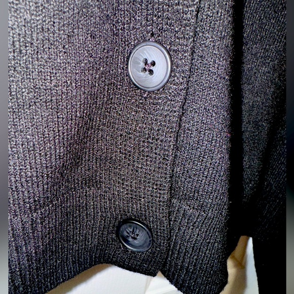 A New Day Women’s (Cashmere Like) Black V-Neck Button Up Cardigan Sweater NEW - Picture 8 of 9